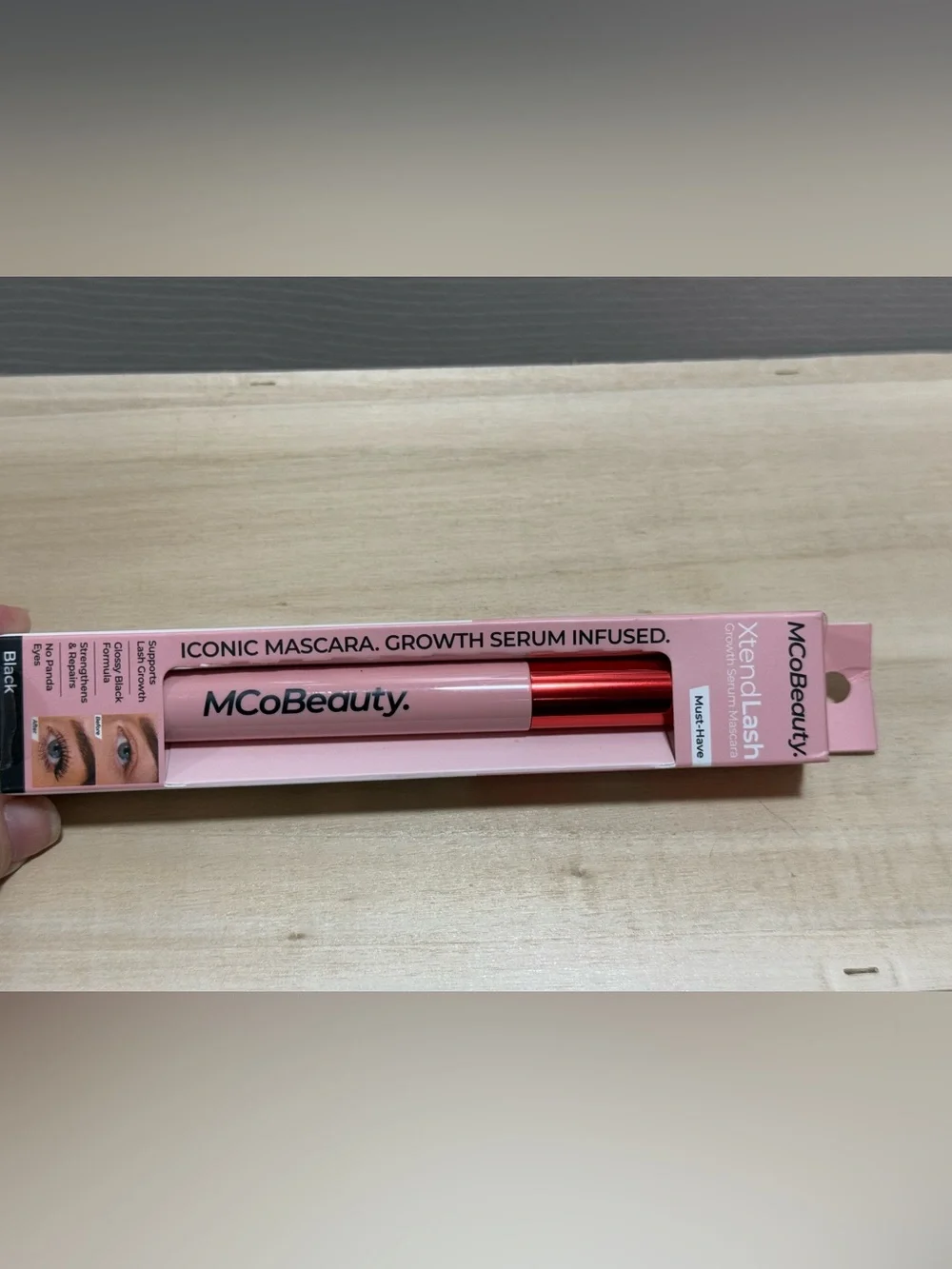 MCoBeauty Xtend lash mascara- Lash Growth Serum Infused black